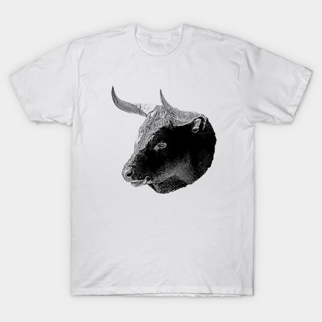 Bull head T-Shirt by Guardi